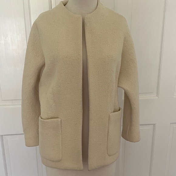 ba&sh Elegant Cream Cape Manteau Clif Jacket - Picture 1 of 6